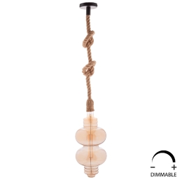 ΛΑΜΠΤΗΡΑΣ LED FILAMENT 8W E27 3000K GOLD COLOR DIMMABLE HM4053.02