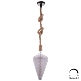 ΛΑΜΠΤΗΡΑΣ LED FILAMENT 8W E27 3000K SMOKE COLOR DIMMABLE  HM4054.03
