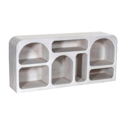 ΜΠΟΥΦΕΣ HANDYR HM9705 ΜΑΣΙΦ ΞΥΛΟ MANGO ΣΕ ΛΕΥΚΟ ΧΡΩΜΑ 165x35x75Yεκ.