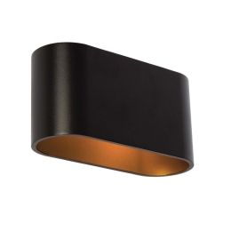 Φωτιστικό Τοίχου - Απλίκα Black-Gold VK/03128WA/BGD VKLed Αλουμίνιο