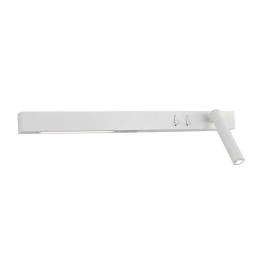 Φωτιστικό Τοίχου-Απλίκα Led White 60cm VK/04230/W/W/60/R VKLed Αλουμίνιο