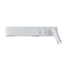Φωτιστικό Τοίχου-Απλίκα Led White 30cm VK/04230/W/W/30/R VKLed Αλουμίνιο