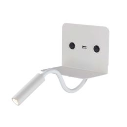 Φωτιστικό Τοίχου-Απλίκα Led White VK/04229/W/W VKLed Αλουμίνιο