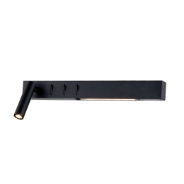 Φωτιστικό Τοίχου-Απλίκα Led Black 40cm VK/04231/B/W/40 VKLed Αλουμίνιο