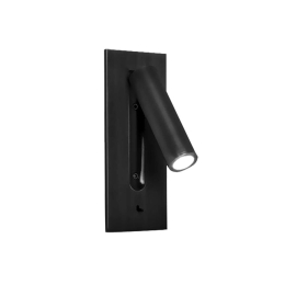 Φωτιστικό Τοίχου-Απλίκα Led Mat Black VK/04154/WA/B/W VKLed Αλουμίνιο