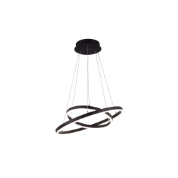 Φωτιστικό Οροφής Black VK/04252PE/B/W/4060 VKLed Αλουμίνιο