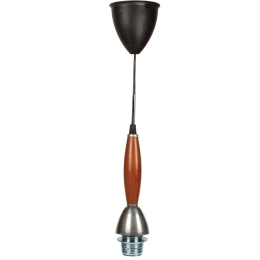 Φωτιστικό Οροφής VK/V73/2/WN 6,5x18,3cm 1xE27 60W Brown-Black VKLed
