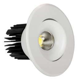 Σποτ Χωνευτό VK/04135/W/W Φ9,5cm Led 800Lm 10W 3000K White VKLed Στρόγγυλο