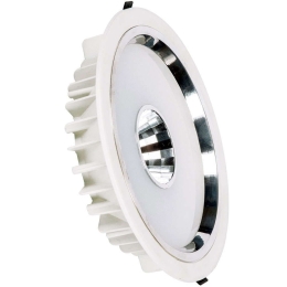 Φωτιστικό Οροφής Χωνευτό VK/04012/W/C Φ22cm Led 1940Lm 30W 4000K IP44 White VKLed