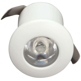 Σποτ Χωνευτό Mini VK/04097/W/W Φ3,3cm Led Με Driver 350Ma 1W 3000K White VKLed Στρόγγυλο