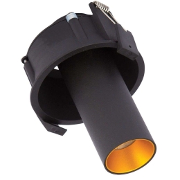 Σποτ Χωνευτό VK/04148/B/W Φ9,1cm Led 1040Lm 13W 3000K Black-Gold VKLed Στρόγγυλο