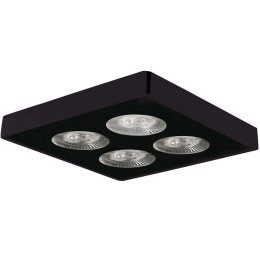 Πλαφονιέρα οροφής VK/04170CE/B/W 14,15x14,15cm Led 1080Lm 12W 3000K Black VKLed