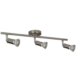 Σποτ Οροφής Τριπλό VK/03024/3/MC 60,1x12cm 3xGU10 35W Nickel ip20