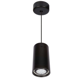 Φωτιστικό Οροφής VK/04053PE/B/L Φ12x21,2cm 1xGU10 50W Black VKLed