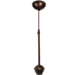 Φωτιστικό Οροφής VK/P100/E27/BR 1xΕ27 60W Brown VKLed
