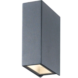 Φωτιστικό Τοίχου VK/02091/AN/W 4,3x12,5x9cm Led 346Lm 8W 3000K IP54 Anthracite VKLed
