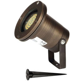 Φωτιστικό Σποτ Κήπου VK/01039/ABS Φ9,7x32,4cm 1xGU10 35W IP65 Bronze VKLed