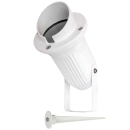 Φωτιστικό Σποτ Κήπου VK/01040S/W Φ9,7x38cm 1xGU10 35W IP65 White VKLed