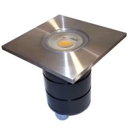 Φωτιστικό Δαπέδου Χωνευτό VK/01053/MC 10x10x9,6cm 1xGU10 35W IP65 Nickel VKLed