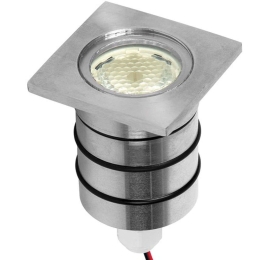 Φωτιστικό Δαπέδου Χωνευτό VK/01055/MC 5x5x5,5cm 1xGU10 35W IP65 Nickel VKLed