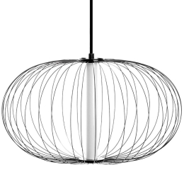 Φωτιστικό Οροφής VK/04388/PE/B/W Φ50x26cm Led 350Lm 5W 2700K Black VKLed