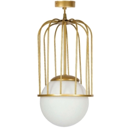 Φωτιστικό Οροφής VK/03221/PE/GD Φ20cm 1xE27 42W Gold VKLed