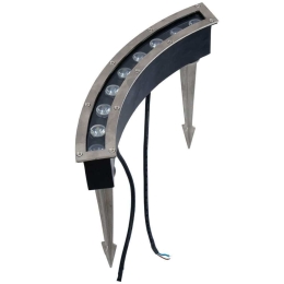 Προβολέας-WallWasher Χωνευτός VK/02120/C 35,2x5x6,3cm Led 900Lm 9W 4000K IP65 Grey VKLed