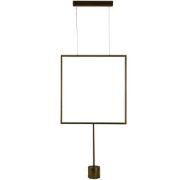 Φωτιστικό Οροφής VK/04401/GD/W 61,7x61,7cm Led 2898Lm 28W 3000K Gold VKLed