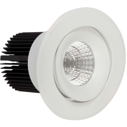 Φωτιστικό Οροφής - Σποτ Χωνευτό VK/04290/W/W Φ11,9cm Led 1300Lm 13W 3000K White VKLed Στρόγγυλο