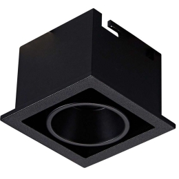 Σποτ Χωνευτό VK/04299/B/W 5,6x5,6x4,5cm Led 551Lm 5W 3000K Black VKLed Τετράγωνο