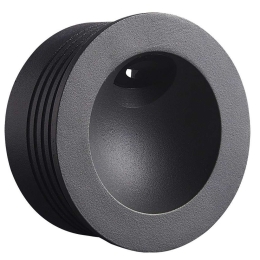 Φωτιστικό Τοίχου VK/02147/B/W Φ8cm Led 120Lm 2W 3000K IP65 Black VKLed