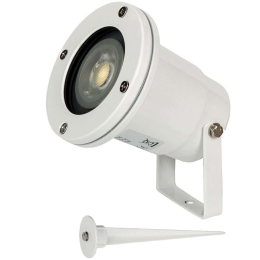 Φωτιστικό Σποτ Κήπου VK/01041/W Φ9,7x13,9cm 1xGU5.3 35W IP65 White VKLed