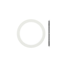 Πάνελ Led Χωνευτό Στρογγυλό VK/04074/W/D Φ17cm 12W 3000K White VKLed Round