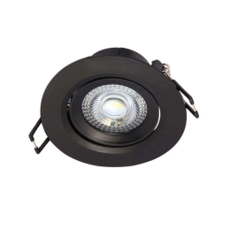 Σποτ Χωνευτό VK/04108/B/W 9x4,5cm 5W 3000K Black VKLed Στρόγγυλο