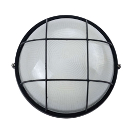 Φωτιστικό Οροφής-Πλαφονιέρα VK/01013/B 19,2x10,7cm 60W E27 IP44 Black VKLed