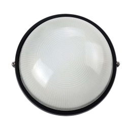 Φωτιστικό Οροφής-Πλαφονιέρα VK/01015/B 19,2x10,7cm 60W E27 IP44 Black VKLed Πλαστικό