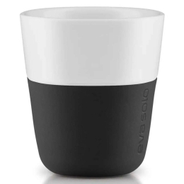 Φλυτζάνια Espresso Πορσελάνινα (Σετ 2Τμχ) 501001 80ml Black Eva Solo Πορσελάνη,Σιλικόνη