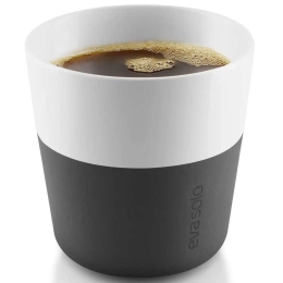 Φλυτζάνια Lungo Πορσελάνινα (Σετ 2Τμχ) 501002 230ml Black Eva Solo Πορσελάνη,Σιλικόνη
