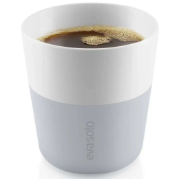 Φλυτζάνια Lungo Πορσελάνινα (Σετ 2Τμχ) 501045 230ml Light Grey Eva Solo Πορσελάνη,Σιλικόνη