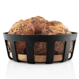 Ψωμιέρα Nordic Kitchen 520437 Φ21,5cm Natural-Black Eva Solo Ξύλο,Πλαστικό