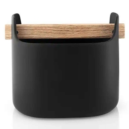 Θήκη Εργαλείων Κουζίνας 520424 22,5x12,5x16,5cm Natural-Black Eva Solo Κεραμικό,Ξύλο