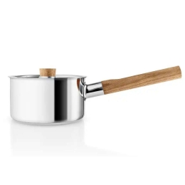 Κατσαρολάκι Γάλακτος Με Καπάκι Nordic Kitchen 281216 16cm 1,5lt Inox-Natural Eva Solo 16 cm Ατσάλι,Ξύλο
