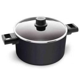 Κατσαρόλα Αντικολλητική Diamond XR Logic 124LCIL 24cm 4,5lt Clear-Black Woll 24cm Αλουμίνιο