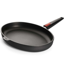 Τηγάνι Αντικολλητικό Για Ψάρια Titanium Nowo 1538IL 38x28cm Black Woll 38cm Αλουμίνιο