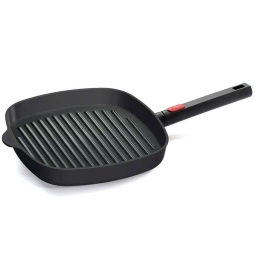 Τηγάνι - Γκριλιέρα Αντικολλητική Diamond XR Logic 1628-1LCI 28cm Black Woll 28cm Αλουμίνιο