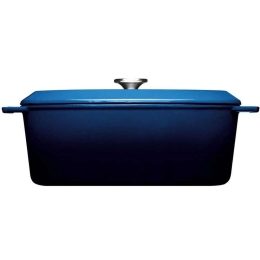 Γάστρα Μαντεμένια Επισμαλτωμένη Iron 3426CI-020 34x26cm 7,5lt Blue Woll Μαντέμι
