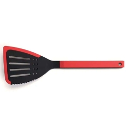 Σπάτουλα Μαγειρικής Τρυπητή Cook it KU003 35cm Red-Black Woll Σιλικόνη