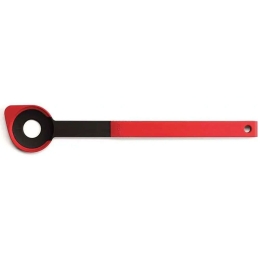 Κουτάλα Τρυπητή Cook It KU005 32,5cm Red-Black Woll Σιλικόνη