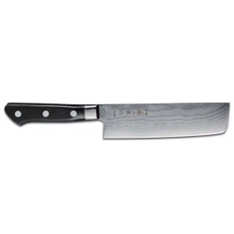 Μαχαίρι Nakiri Pro DP Damascus F-660 16,5cm Από Δαμασκηνό Ατσάλι Silver-Black Tojiro Ανοξείδωτο Ατσάλι