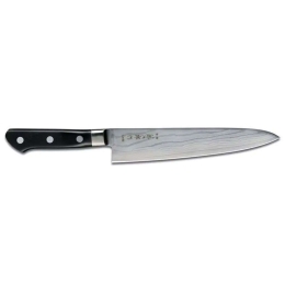 Μαχαίρι Chef Pro DP Damascus F-655 21cm Από Δαμασκηνό Ατσάλι Silver-Black Tojiro Ανοξείδωτο Ατσάλι